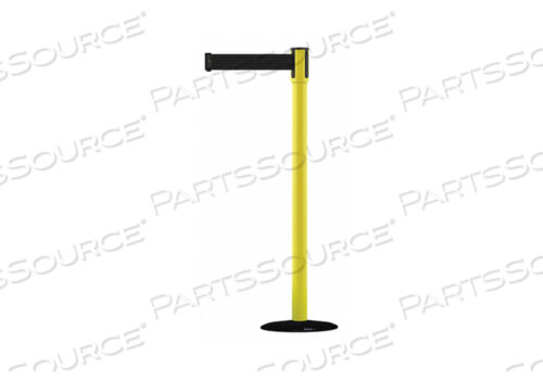 OEM#: 890B-33-35-35-STD-NO-B9X-CD0007 BARRIER POST WITH BELT 7-1/2 FT L BLACK by Tensabarrier
