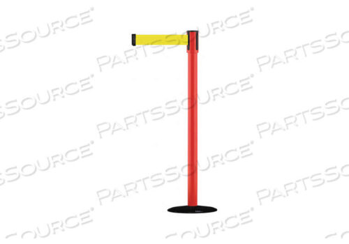 OEM#: 890B-33-21-21-STD-NO-Y5X-CD0007 BARRIER POST W/ BELT 7-1/2 FT L YELLOW by Tensabarrier
