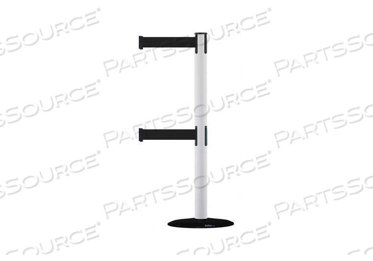 OEM#: 889T2B-33-32-STD-NO-B9X-CD0016 BARRIER POST WITH BELT 7-1/2 FT L BLACK by Tensabarrier