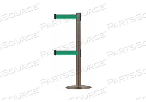 OEM#: 889T2U-3S-3S-STD-NO-G6X-CBARRIER POST WITH BELT 7-1/2 FT L GREEN by Tensabarrier