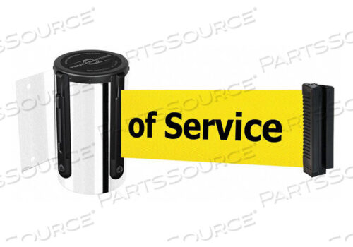 OEM#: 896-STD-1P-MAX-NO-YEX-CD0097 BELT BARRIER CHROME BELT COLOR YELLOW by Tensabarrier