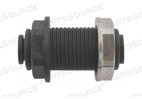 OEM#: PP1208EBULKHEAD UNION BLACK 1/4 TUBE SIZE PK10 by Reliance Worldwide Corporation