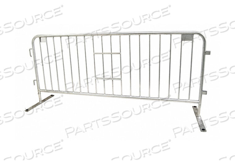 OEM#: 8004BARRICADE LEG FRAME STYLE SILVER 23 W by Tensabarrier