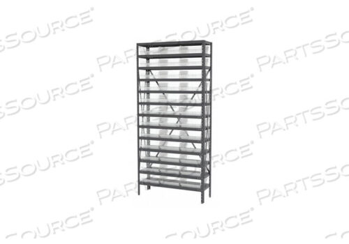 OEM#: AS1279170SCBIN SHELVING 79 OVERALL H 36 BINS CLEAR by Akro-Mils / Myers Industries, Inc