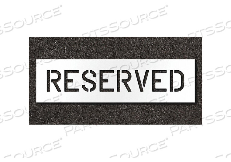 OEM#: STL-108-70633PAVEMENT STENCIL RESERVED by RAE Products & Chemicals Corp.
