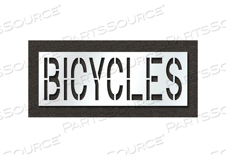 OEM#: STL-108-72418PAVEMENT STENCIL BICYCLES by RAE Products & Chemicals Corp.