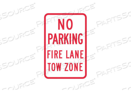 OEM#: T1-1053-DG_12X18NO PARKING SIGN 18 H 12 W ALUMINUM by Lyle Signs Inc.