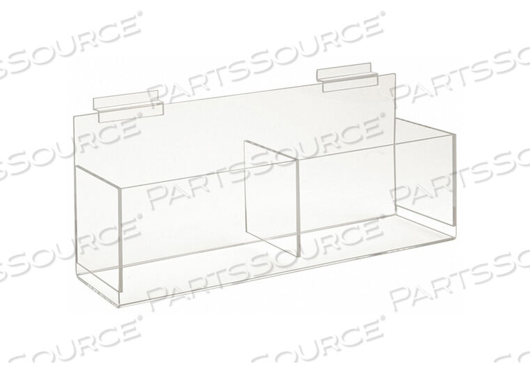 OEM#: FF/AD2124ACRYLIC DOUBLE HOSIERY BIN - CLEAR by Econoco