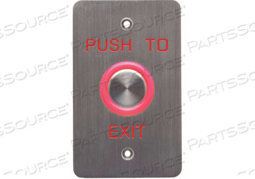 OEM#: 6610EPUSH TO EXIT BUTTON SS GREEN/RED by Dynalock