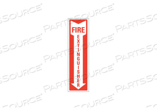 OEM#: U1-0066-RD_4X14FIRE SIGN 4 W 14 H 0.004 THICKNESS by Lyle Signs Inc.