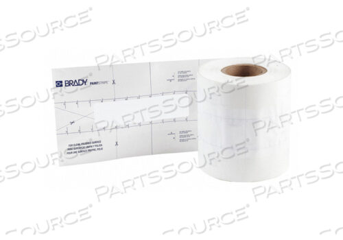 OEM#: 148823FLOOR STENCIL POLYPROPYLENE 4 OVERALL H by Brady Americas