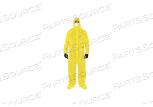 OEM#: YY23-B-92-147-09J4515 HOODED COVERALL ATTACHED SOCKS 5XL PK25 by Ansell Healthcare