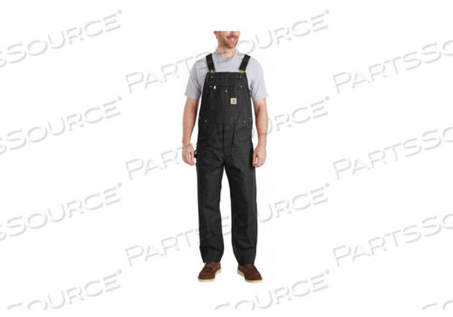 OEM#: 102776-001-38X36BIB OVERALLS 38 WAIST SZ 36 INSEAM BLK by Carhartt