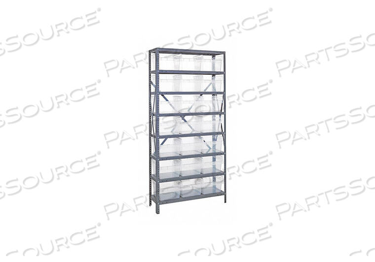 OEM#: 1875-SB810CLBIN SHELVING OVERALL 18 D CLEAR by Quantum Storage Systems