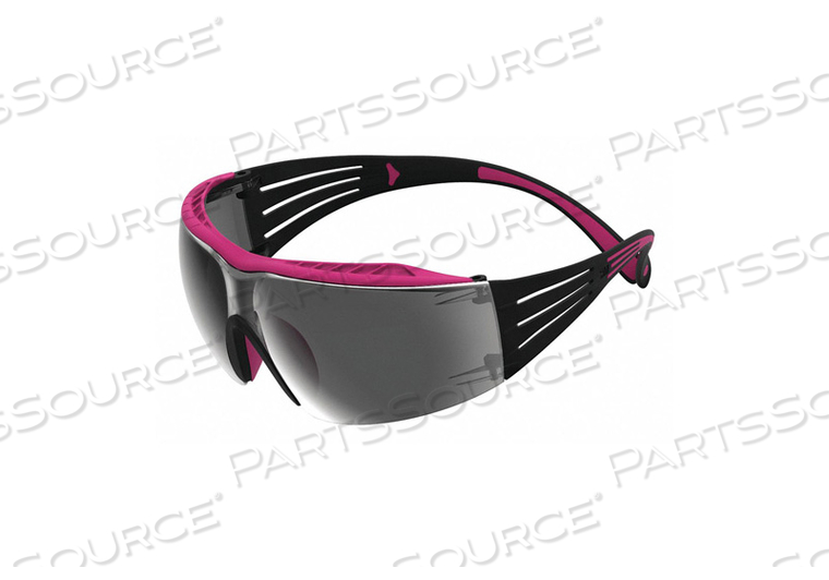 3M SECUREFIT 400 SERIES SAFETY GLASSES SF409XAS-PNK, PINK/BLACK SILVER MIRROR ANTI-SCRATCH LENS