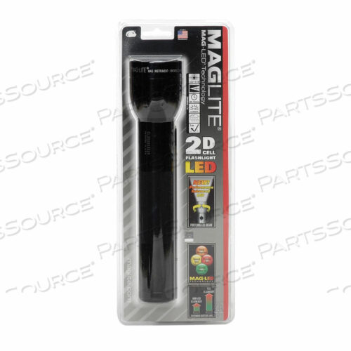 MAGLITE 2 CELL D LED FLASHLIGHT BLACK