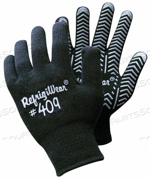 OEM#: 0409RBLKXLGCOLD PROTECTION GLOVES XL BLACK PK12 by RefrigiWear