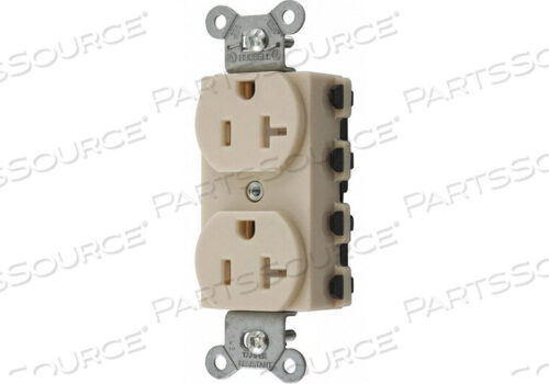 OEM#: SNAP5362ITRARECEPTACLE IVORY 1.0 HP FLUSH MOUNTING by Hubbell Incorporated, Wiring Device-Kellums