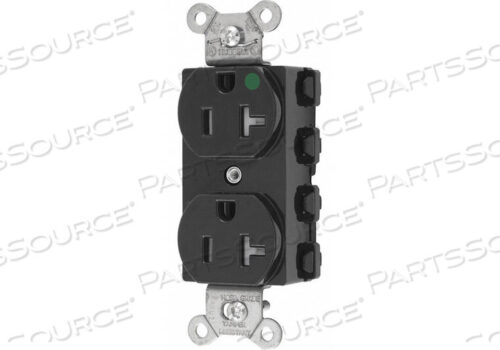 OEM#: SNAP8300BKTRARECEPTACLE BLACK 125VAC 3 WIRES NYLON by Hubbell Incorporated, Wiring Device-Kellums