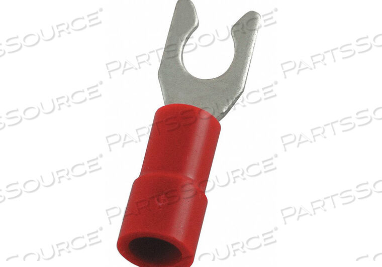 OEM#: 4FRD3FORK TERMINAL LOCKNG #6 STUD RED PK100 by Power First
