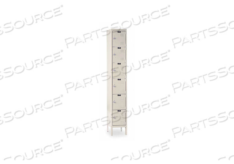 OEM#: U1228-6A-PTE1562 BOX LOCKR LVRED 1 WIDE 6 TIER TAN by Hallowell