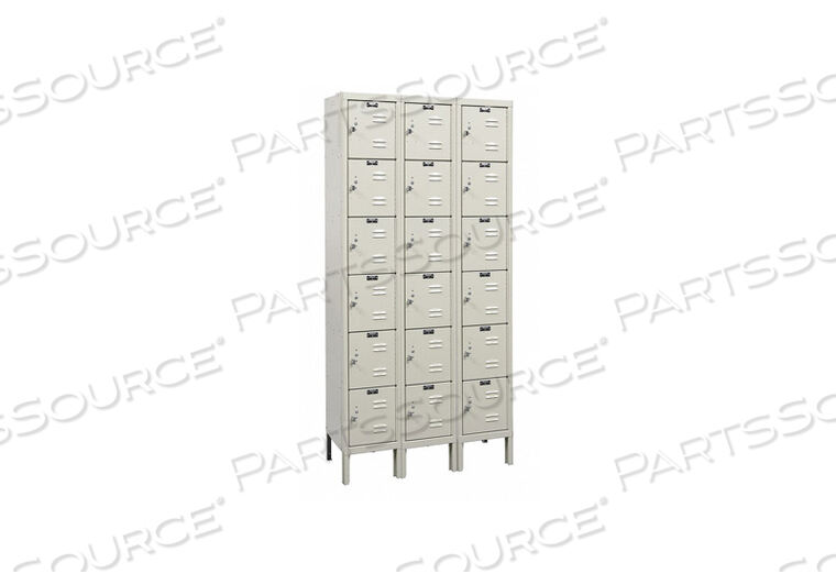 OEM#: U3228-6A-PTE1565 BOX LOCKR LVRED 3 WIDE 6 TIER TAN by Hallowell