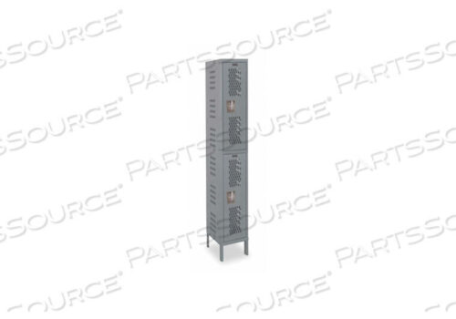 OEM#: U1588-2HV-A-HGWRDRB LOCKR VENT 1 WIDE 2 TIER GRAY by Hallowell
