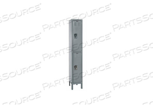 OEM#: U1226-2A-HGG3760 WARDROBE LOCKER LVRD 1 WIDE 2 TIER GRAY by Hallowell