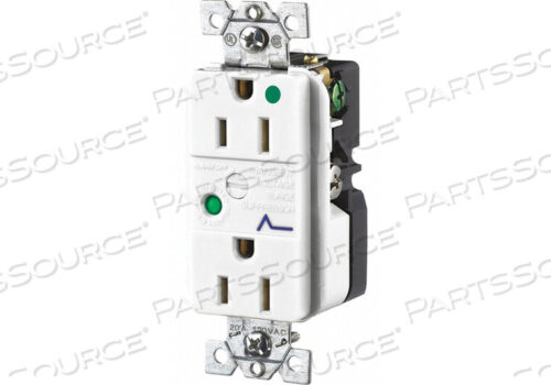 OEM#: SP82WARECEPTACLE WHITE 15A AUDIBLE ALARM NYLON by Hubbell Power Systems