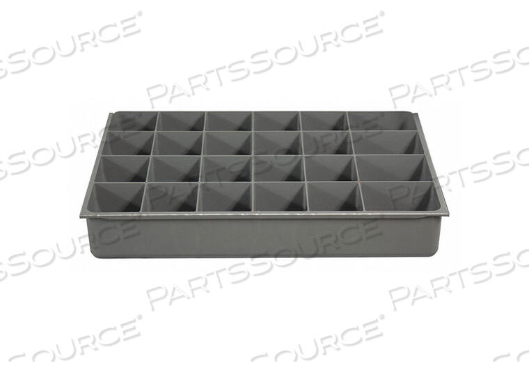 OEM#: 124-95-24-INDDRAWER INSERT 24 COMPARTMENTS GRAY by Durham Manufacturing Company