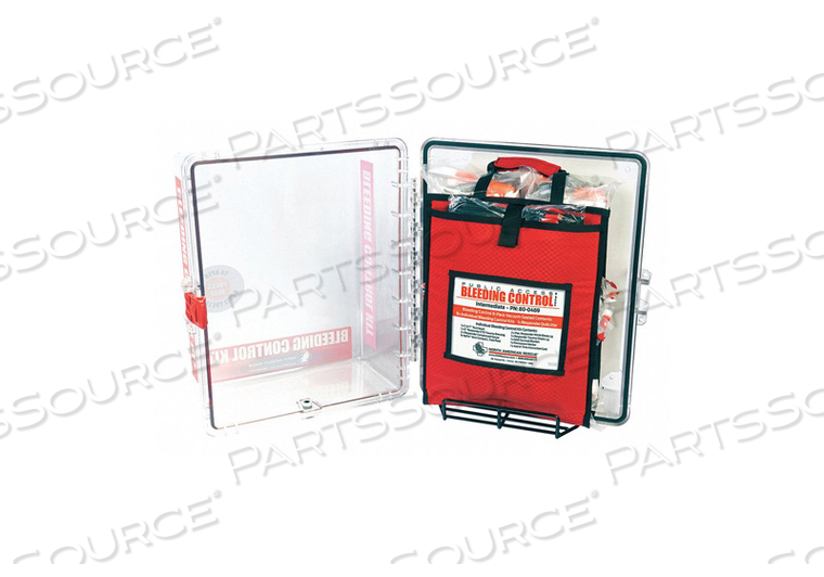 OEM#: 80-0472BLEEDING CONTROL STATION KIT CLEAR/RED by North American Rescue