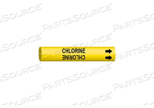 OEM#: 4025-BPIPE MARKER CHLORINE YL 1-1/2 TO2-3/8 IN by Brady Americas