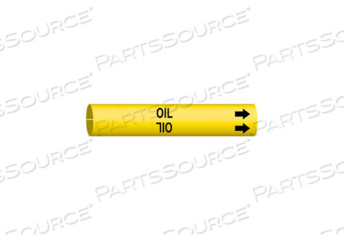 OEM#: 4103-APIPE MARKER OIL YELLOW 3/4 TO 1-3/8 IN by Brady Americas