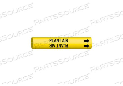 OEM#: 4108-APIPE MARKER PLANT AIR YEL 3/4 TO1-3/8 IN by Brady Americas