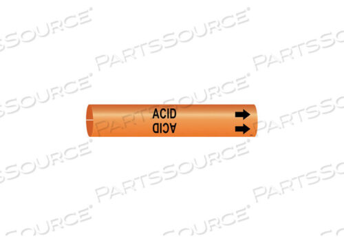 OEM#: 4289-HPIPE MARKER ACID ORANGE 10 TO 15 IN by Brady Americas