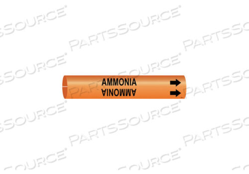 OEM#: 4290-APIPE MARKER AMMONIA ORNG 3/4 TO 1-3/8 IN by Brady Americas