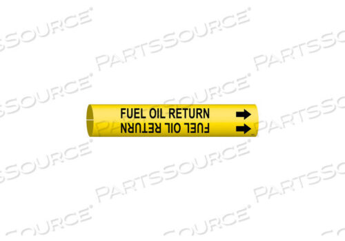 OEM#: 4064-DPIPE MARKER FUEL OIL RETURN YEL 4 TO6 IN by Brady Americas