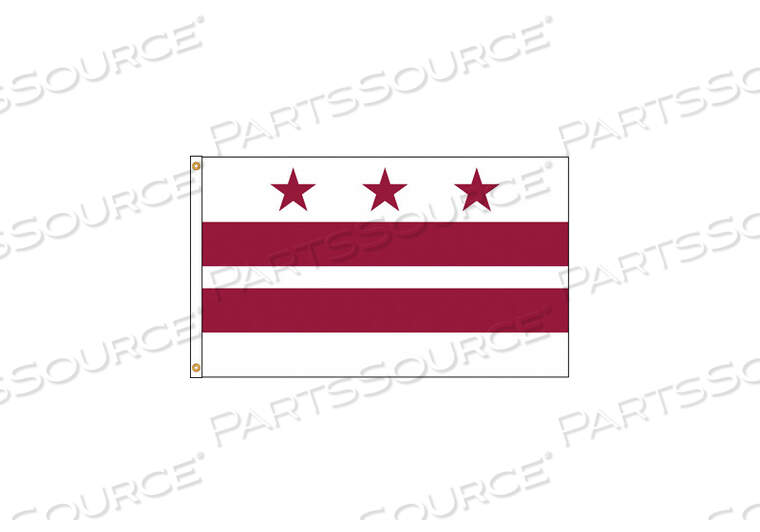OEM#: 146480D3772 DISTRICT OF COLUMBIA FLAG 5X8 FT NYLON by Annin Flagmakers