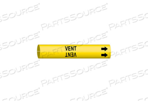 OEM#: 4148-CPIPE MARKER VENT YEL 2-1/2 TO 3-7/8 IN by Brady Americas
