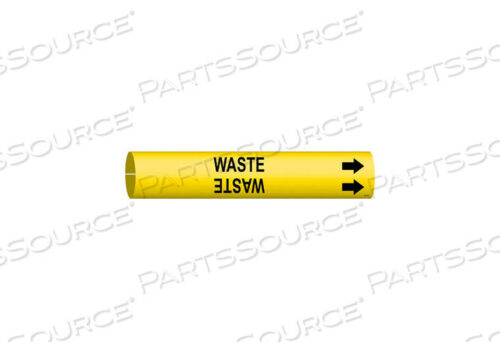 OEM#: 4151-DPIPE MARKER WASTE YELLOW 4 TO 6 IN by Brady Americas