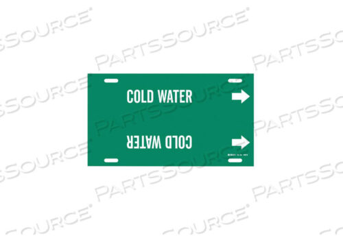 OEM#: 4029-GPIPE MARKER COLD WATER GRN 8 TO 9-7/8 IN by Brady Americas