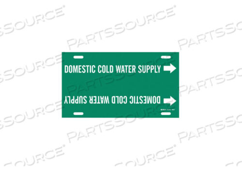 OEM#: 4050-FPIPE MARKER DOMESTIC COLD WATER SUPPLY by Brady Americas