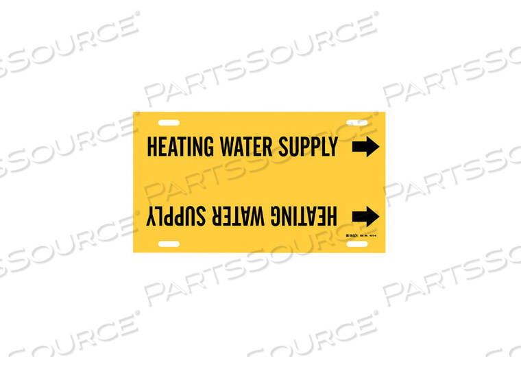 OEM#: 4073-GPIPE MRKR HEATING WATER SUPPLY 8 TO9-7/8 by Brady Americas