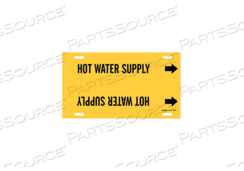 OEM#: 4082-HPIPE MARKER HOT WATER SUPPLY Y 10TO15 IN by Brady Americas
