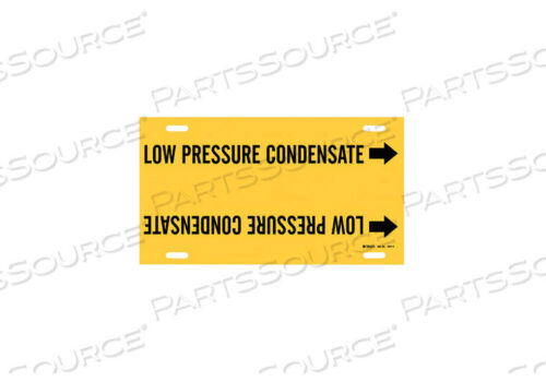 OEM#: 4091-FPIPE MARKER LOW PRESSURE CONDENSATE YEL by Brady Americas