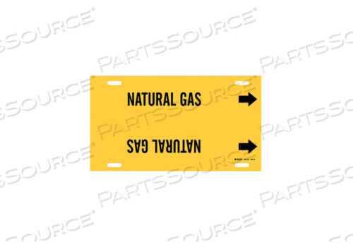 OEM#: 4097-GPIPE MARKER NATURAL GAS YEL 8 TO9-7/8 IN by Brady Americas