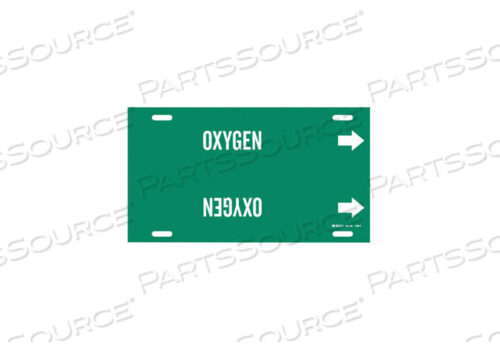 OEM#: 4106-FPIPE MARKER OXYGEN GREEN 6 TO 7-7/8 IN by Brady Americas