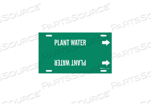 OEM#: 4109-GPIPE MARKER PLANT WATER GRN 8 TO9-7/8 IN by Brady Americas
