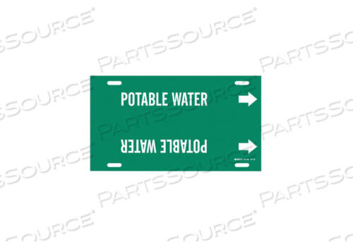 OEM#: 4111-GPIPE MARKER POTABLE WATER GN 8TO9-7/8 IN by Brady Americas