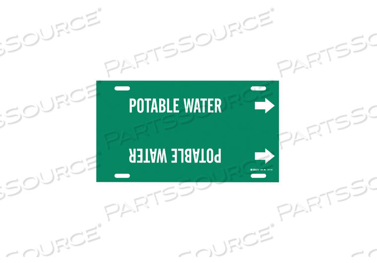 OEM#: 4111-GPIPE MARKER POTABLE WATER GN 8TO9-7/8 IN by Brady Americas